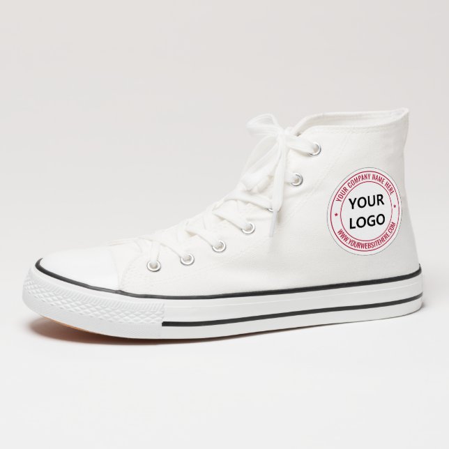 Your Business Logo Branded Round Patch Example (On Shoe Ankle)