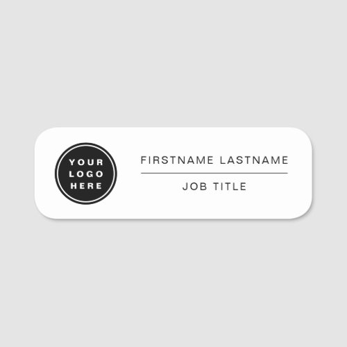 Your Business Logo Business Company Employee Staff Name Tag