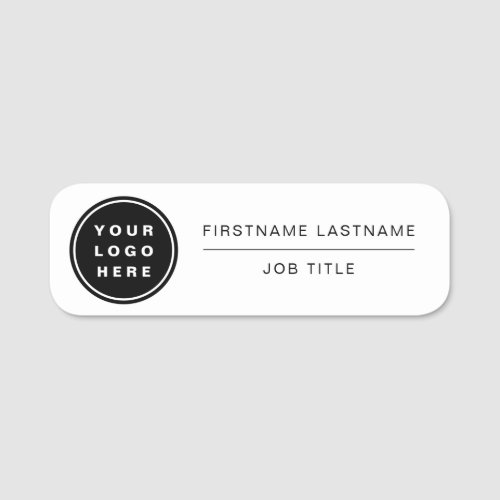 Your Business Logo Business Company Employee Staff Name Tag