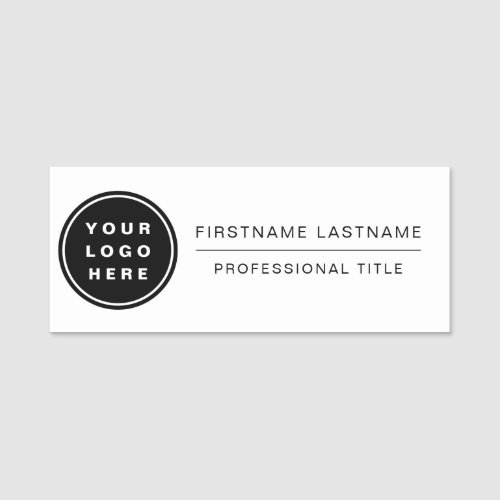 Your Business Logo Business Company Employee Staff Name Tag