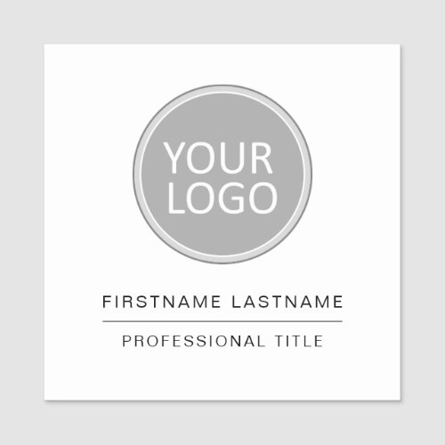 Your Business Logo Business Company Employee Staff Name Tag