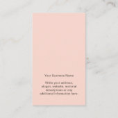 Your Business Logo Chic Pink Earring Display Card (Back)