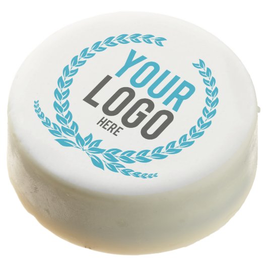 Your Business Logo Chocolate Dipped Oreo (Angled)