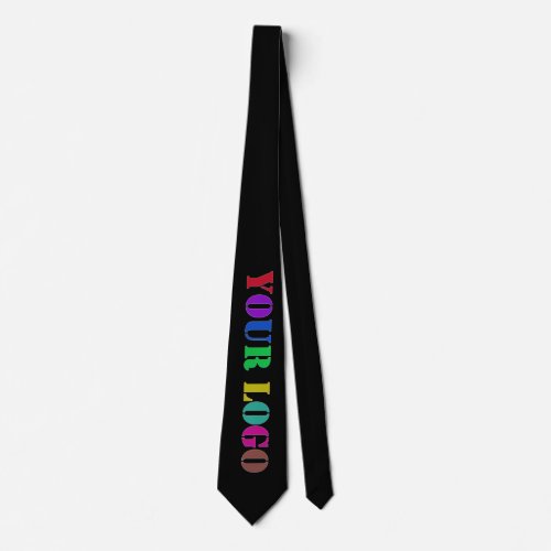 Your Business Logo Company Neck Tie _ Choose Color