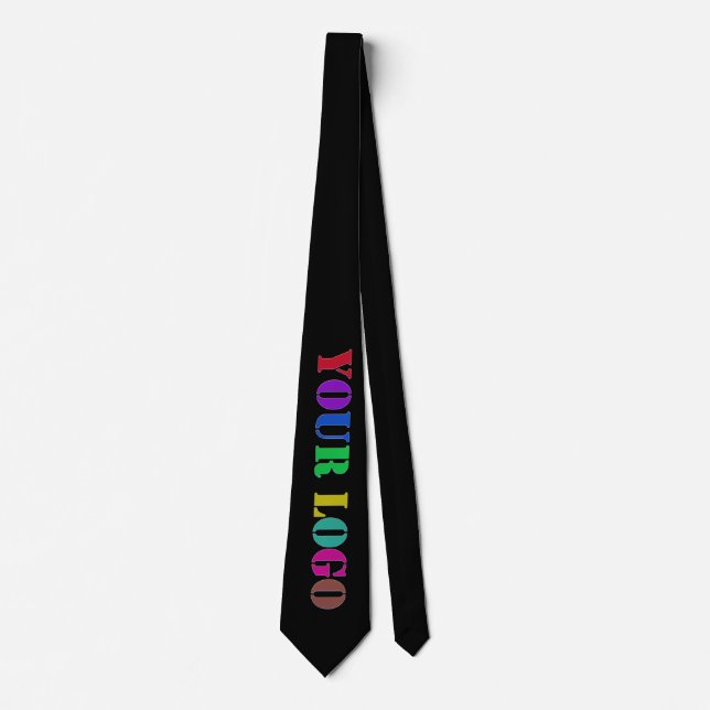 Your Business Logo Company Neck Tie Choose Color (Front)