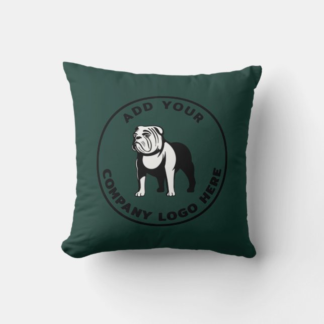 Your Business Logo Company Vet Tech Custom Throw Pillow (Front)