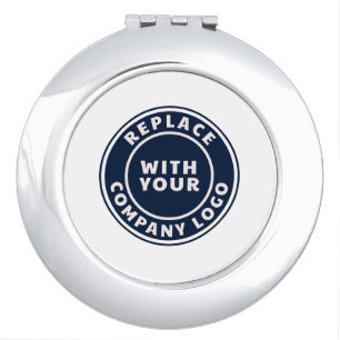 Your Business Logo Corporate Employees Custom Compact Mirror