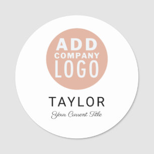 Your Business Logo Corporate Employees Custom Name Tag