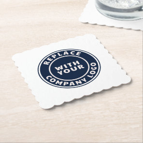Your Business Logo Corporate Employees Event Paper Coaster