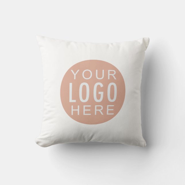Your Business Logo Corporate Showroom Decor Throw Pillow (Front)