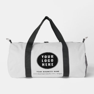 Your Business Logo Corporate Website Custom Modern Duffle Bag