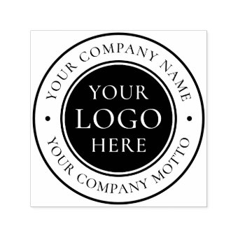 Your Business Logo! Create Your Own Custom Self-inking Stamp | Zazzle