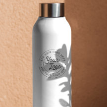 Brutalist SLYTHERIN™ Crest Stainless Steel Water Bottle, Zazzle in 2023