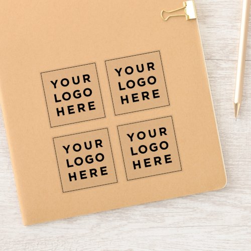 Your Business Logo Custom Clear Label Stickers