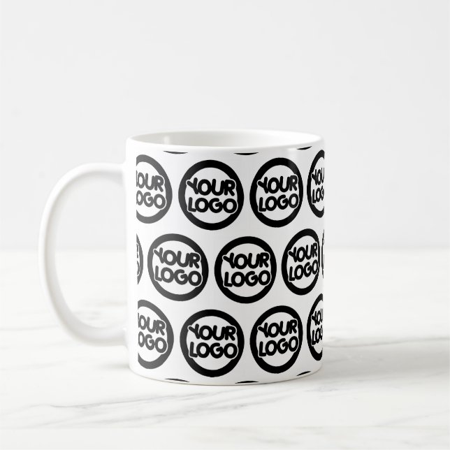 Your Business Logo Custom Coffee Mug (Left)