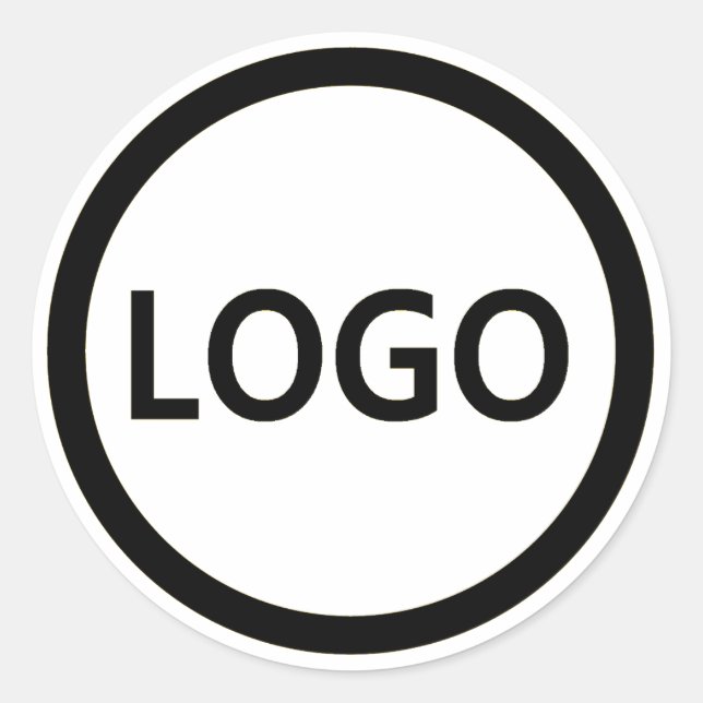 Your Business Logo Custom Employee Classic Round Sticker (Front)