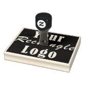 Custom Business Logo Rubber Stamp, Zazzle