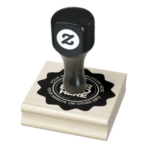 Your Business Logo Custom Playful Rubber Stamp