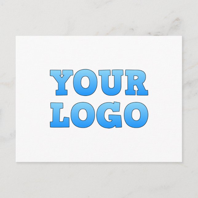 Your Business Logo Custom Postcards (Front)