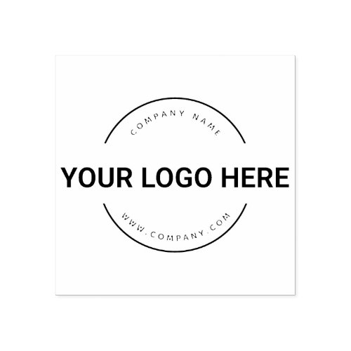 Your Business Logo Custom Professional Modern Rubber Stamp