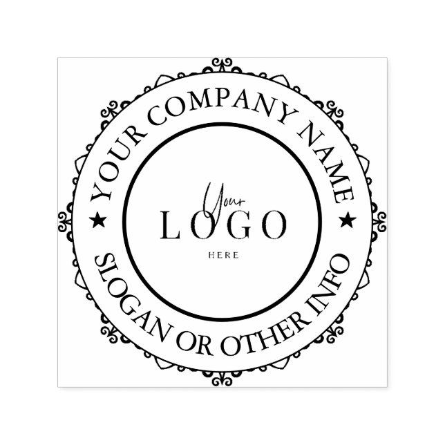  Your Business Logo Custom Self-inking Stamp (Design)