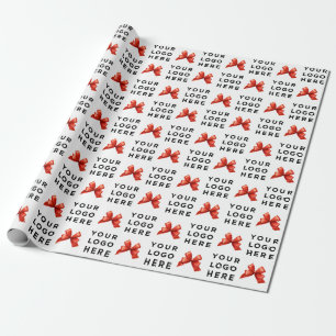 Your Business Logo Custom Simple Promotional Wrapping Paper