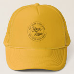 Your Business Logo Custom Simple Yellow Trucker Hat<br><div class="desc">Create your own corporate Trucker Hat! A simple and modern template in yellow, fully customizable, featuring your business logo, photo or image. You can add also your name, your company name, promotional instagram address or any personalized text. You can choose any font and any color. Perfect as branded trucker hats...</div>