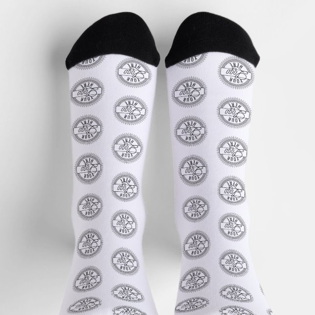 Your Business Logo Custom Socks (Top)