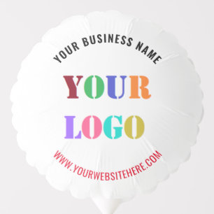 Your Business Logo Custom Text and Colors Balloon