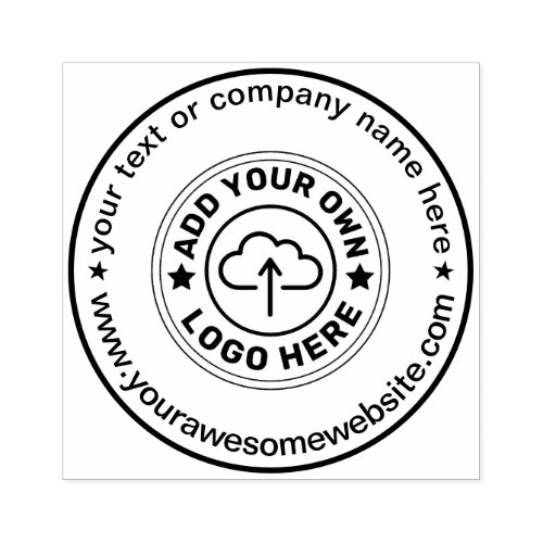 Your Business Logo Custom Text Rubber Stamp