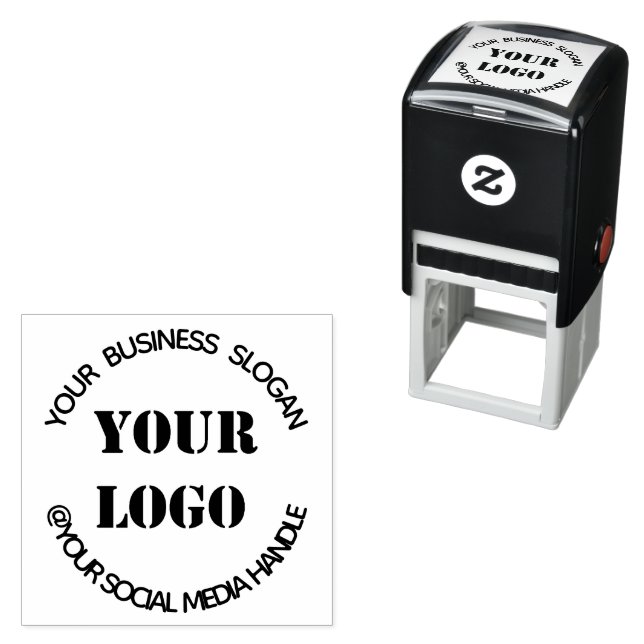 Your Business Logo Custom Text Social Media Stamp (In Situ)