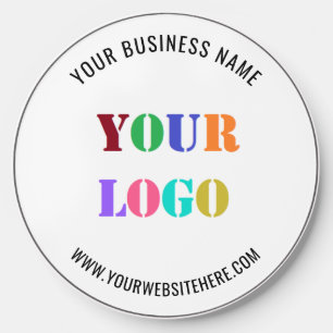 Your Business Logo Custom Text Wireless Charger