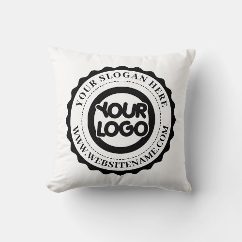 Your Business Logo Custom Throw Pillow