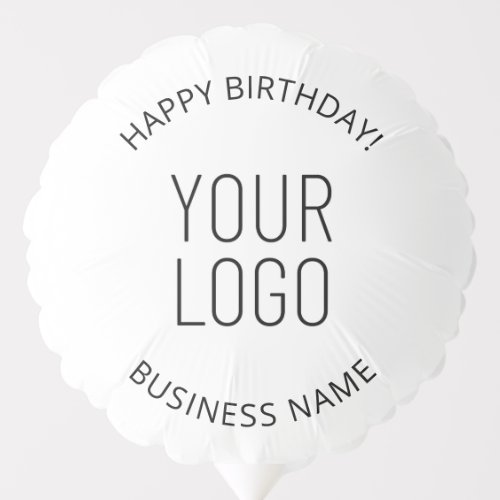 Your Business Logo  Customizable Birthday Message Balloon