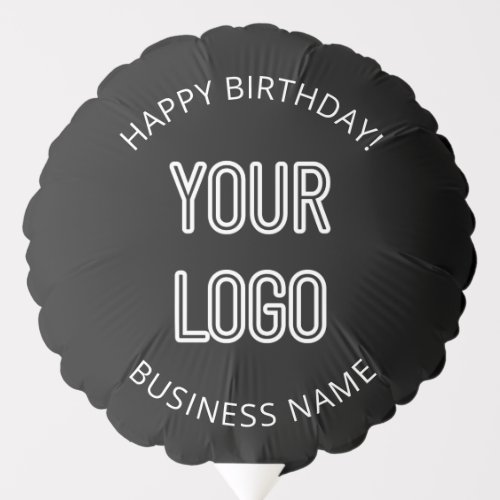 Your Business Logo  Customizable Birthday Message Balloon