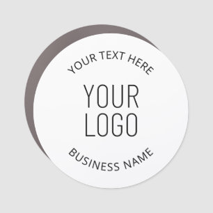Your Business Logo & Customizable Message Car Magnet