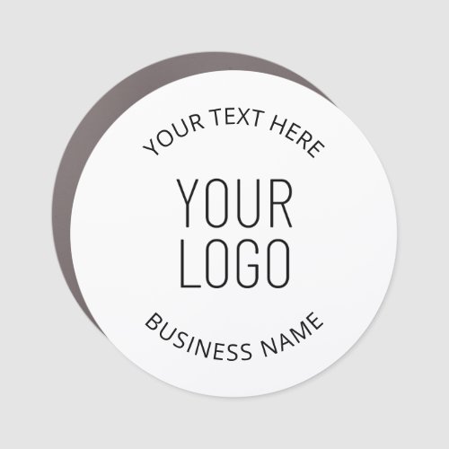 Your Business Logo  Customizable Message Car Magnet