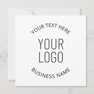 Your Business Logo & Customizable Message Invitation