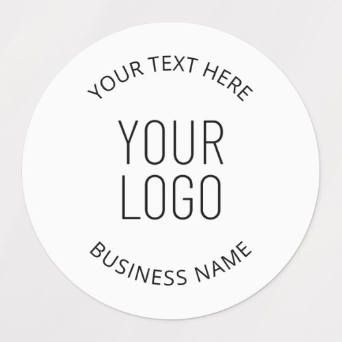Your Business Logo  Customizable Message Labels