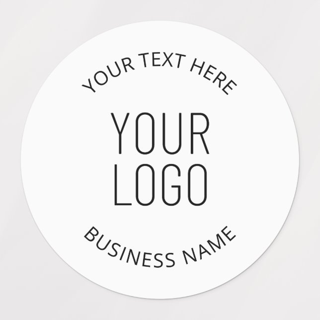 Your Business Logo & Customizable Message Labels (Design 3)