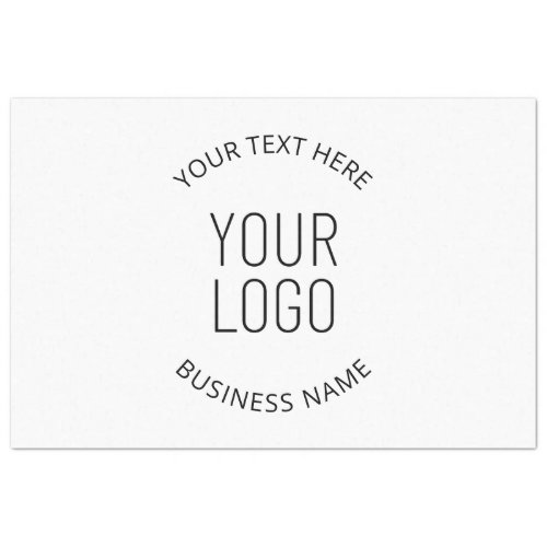 Your Business Logo  Customizable Message Tissue Paper