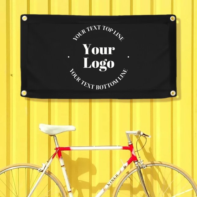 Your Business Logo & Customizable Text Template  Banner (Creator Uploaded)