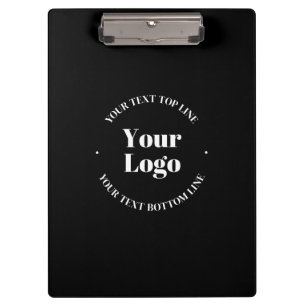 Your Business Logo & Customizable Text Template Clipboard