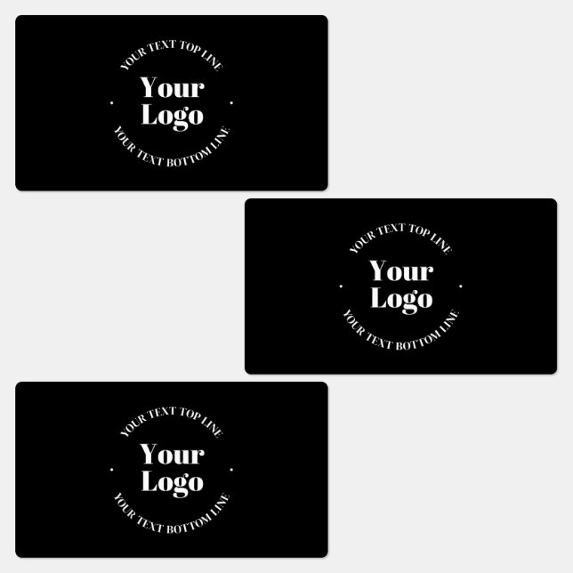 Your Business Logo & Customizable Text Template  Labels (Group)