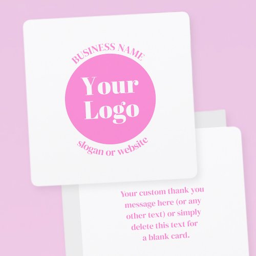 Your Business Logo  Editable Text Template  Pink