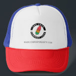 Your Business Logo Employees Swag Custom Trucker Hat<br><div class="desc">Add your brand logo and custom text to this trucker hat that's perfect for creating brand awareness or as an advertising medium. Available in other colors and sizes. No minimum order quantity and no setup fee.</div>