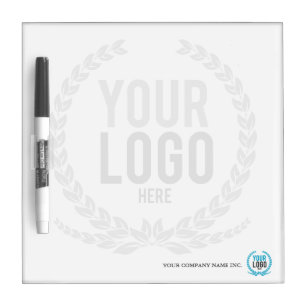 Your Business Logo Faded Backdrop Custom Dry Erase Board