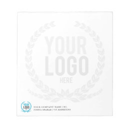Your Business Logo Faded Backdrop | Custom Notepad