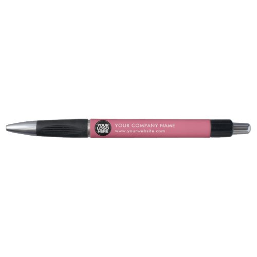Your Business Logo Fuchsia Pink Promotional Pen