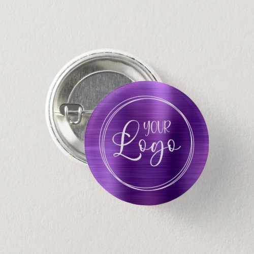 Your Business Logo Here Amethyst Ombre Button